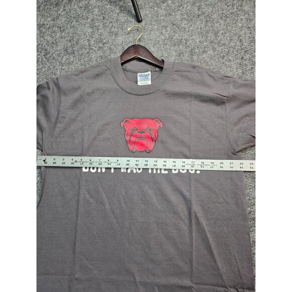 Vintage Y2K 2000s Dont't Wag the Dog Tshirt Dark Gray Red Graphic 100% Cotton - Picture 7 of 7